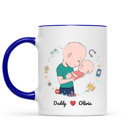 Father and Baby - My 1st Father's day - 2022 -Personalized Mug