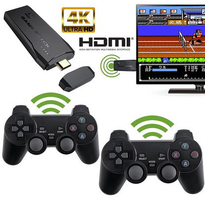 RetroMasters™ | 10,000 Classic Games in 4K + Dual Wireless Controllers + 64 GB Memory