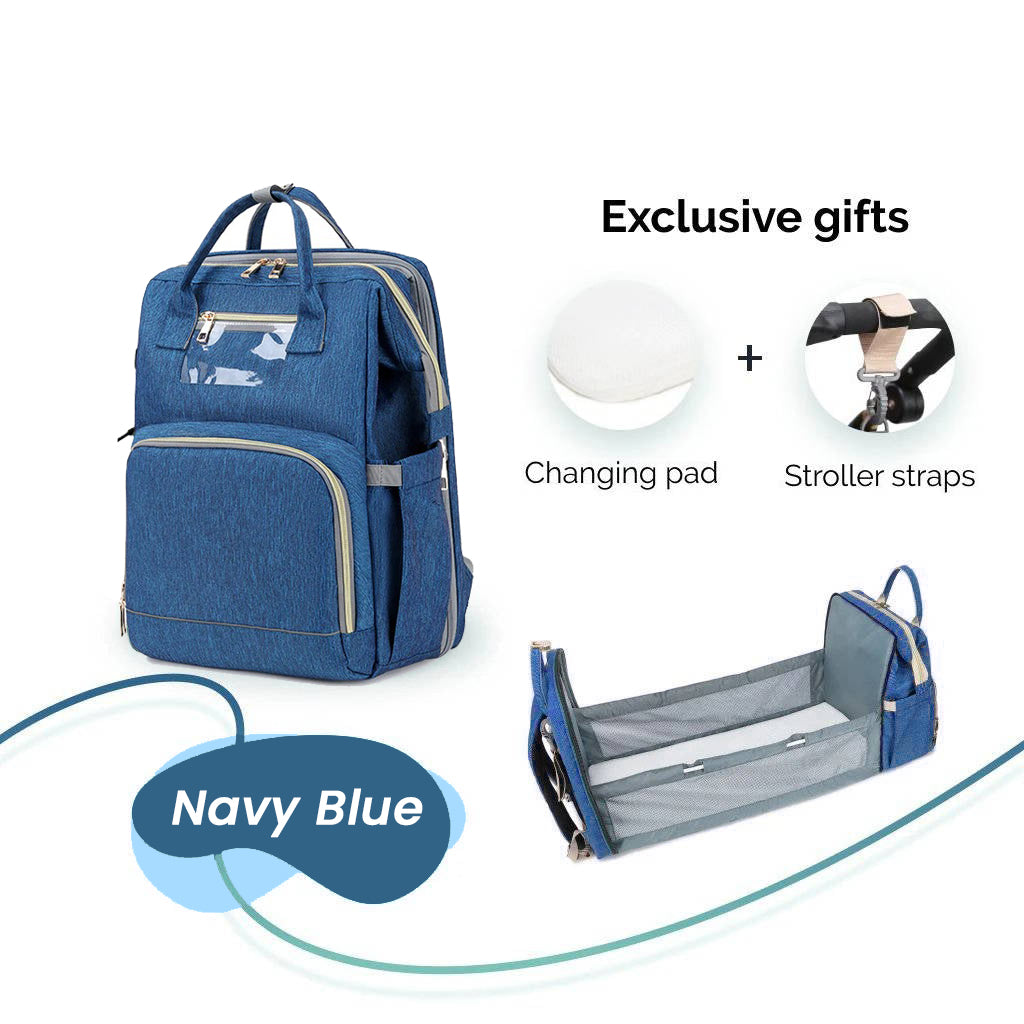 Portable Bed & Diaper Bag Backpack