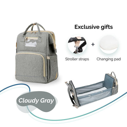 Portable Bed & Diaper Bag Backpack